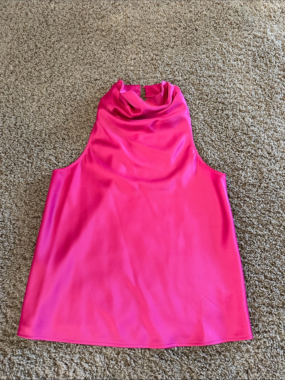 Sanctuary Sleeveless Cowl Neck Pink Blouse Sz S